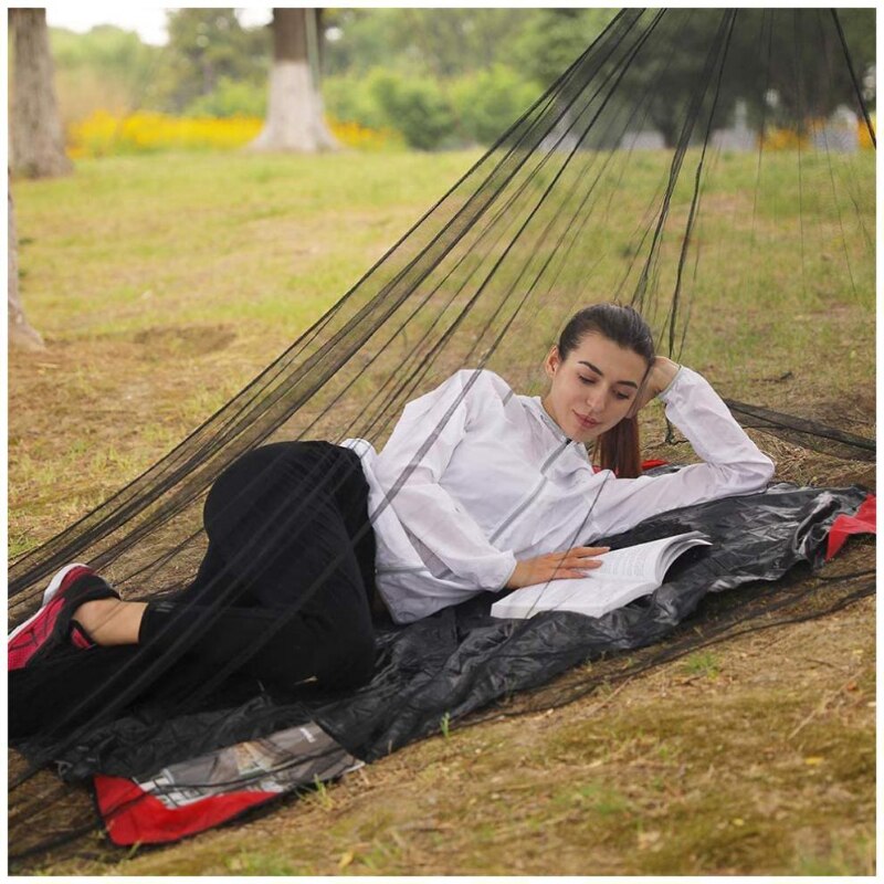Cheap Goat Tents Outdoor CampingThicken Tent Ultralight Mosquito Repellent Mesh Net One Person Insect Bugs Shelter Pyramid Mesh Net Camping Tent   